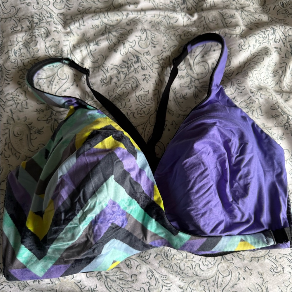 VSX Purple and Black Sports Bra